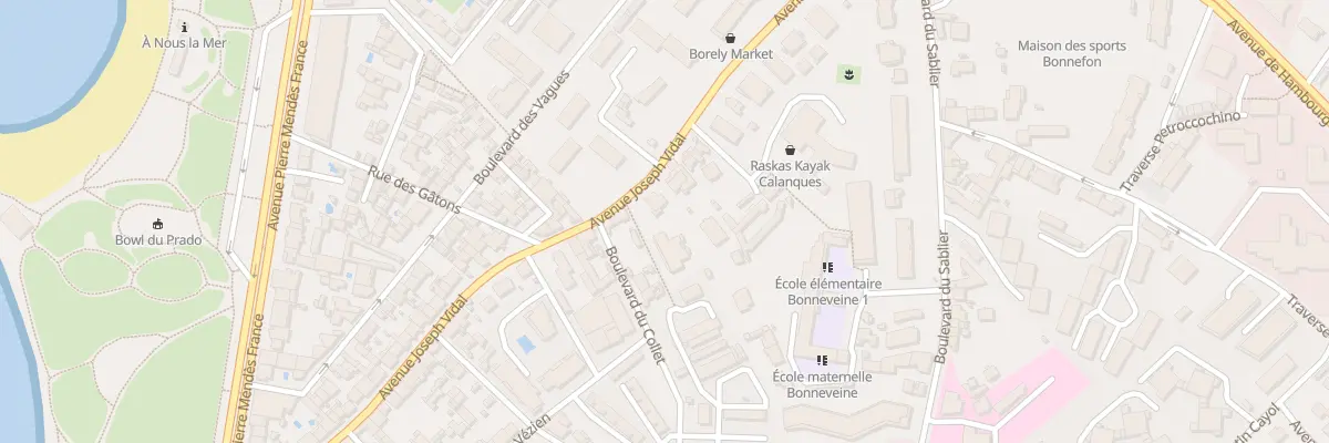 Plan du 65B Av Joseph Vidal à Marseille 8e Arrondissement