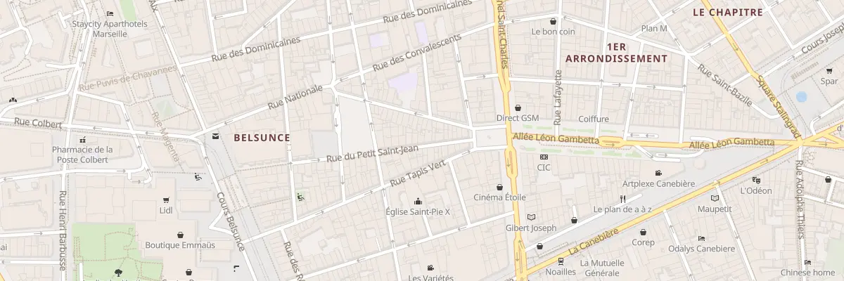 Plan du 41 Rue du petit saint jean à Marseille 1er Arrondissement