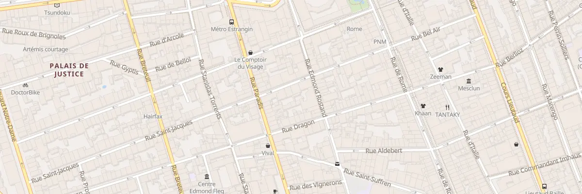 Plan du 39 Rue saint jacques à Marseille 6e Arrondissement