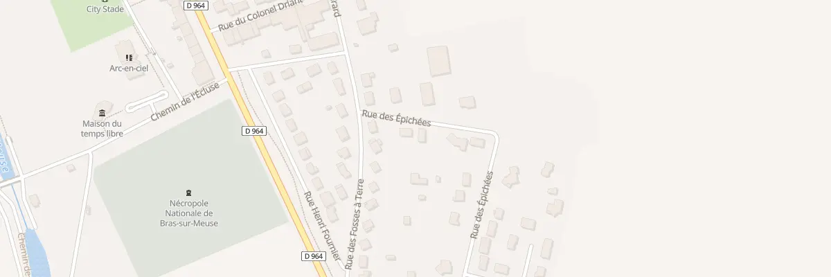 Plan du 2 Rue des Epichees à Bras-sur-Meuse
