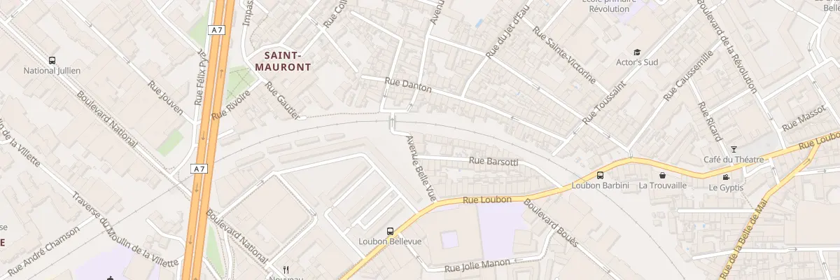 Plan du 16 Av Belle Vue à Marseille 3e Arrondissement