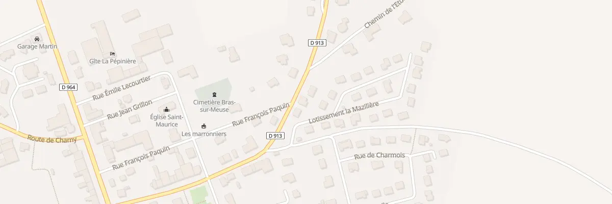 Plan du 16 Av de Douaumont à Bras-sur-Meuse