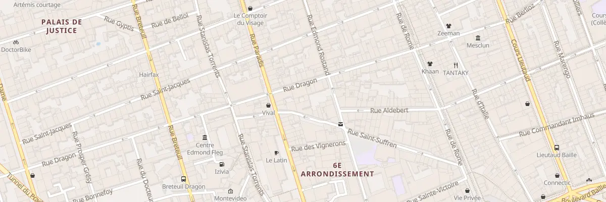 Plan du 64 Rue saint suffren à Marseille 6e Arrondissement