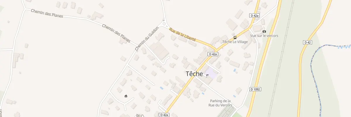 Plan du 6 Le Village à Têche