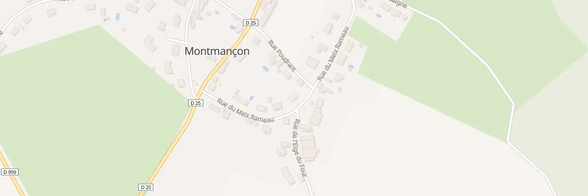 Plan du 14 Rue du Meix Rameau à Montmançon
