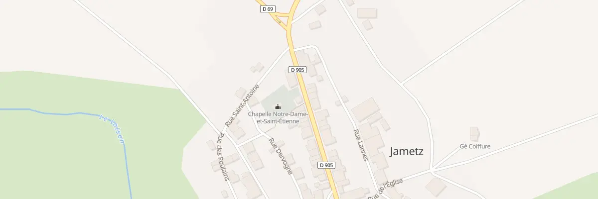 Plan du 6 Rue Grande Rue à Jametz