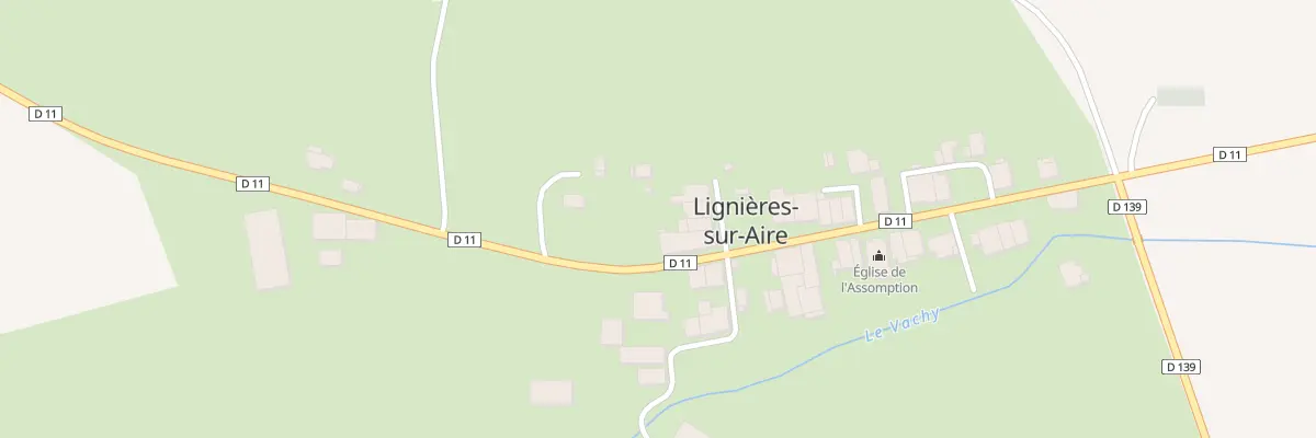 Plan du 1 Rue de la Porte aux Champs à Lignières-sur-Aire