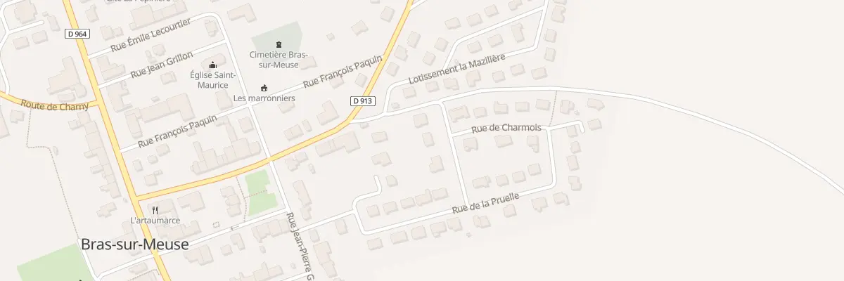 Plan du 2 Rue du Couffet à Bras-sur-Meuse