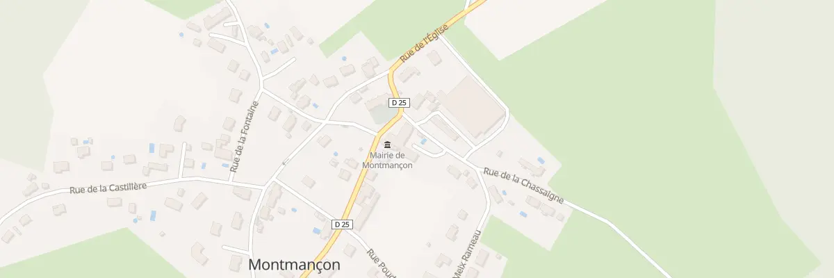 Plan du 1 Rue des Forges à Montmançon