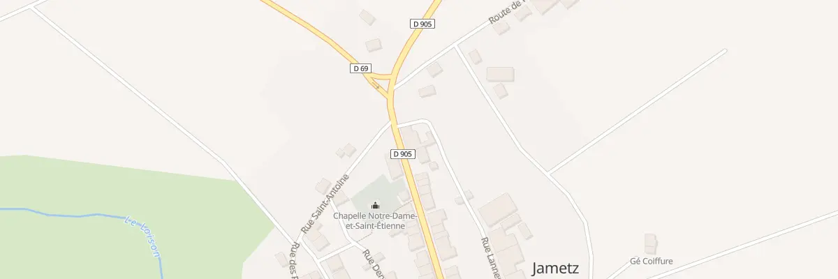 Plan du 1 Rue Grande Rue à Jametz