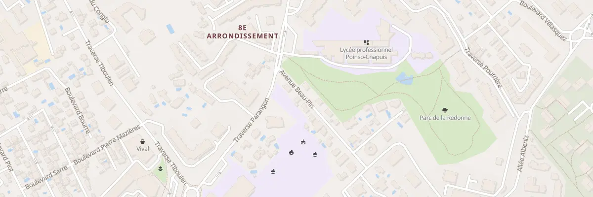 Plan du 6 Av Beau Pin à Marseille 8e Arrondissement