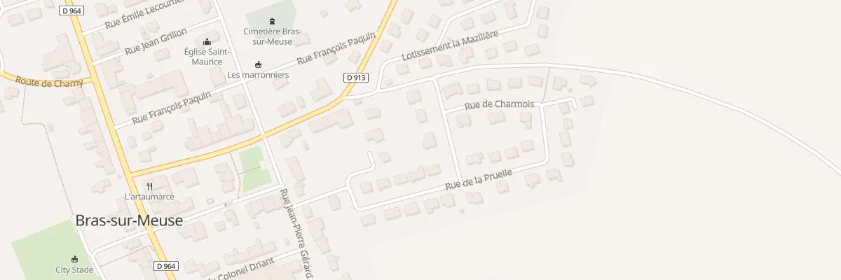 Plan du 3 Rue du Couffet à Bras-sur-Meuse