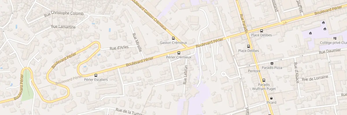 Plan du 107 Bd Perier à Marseille 8e Arrondissement