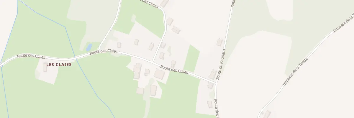 Plan du 588 Rte des Claies à Savigny-en-Revermont