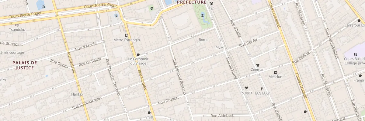 Plan du 22 Rue saint jacques à Marseille 6e Arrondissement
