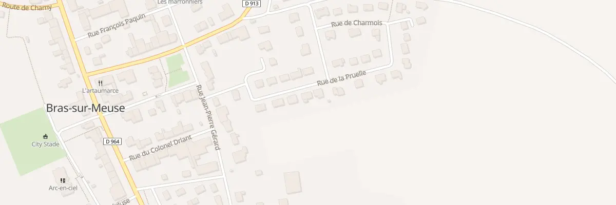 Plan du 7 Rue de la Pruelle à Bras-sur-Meuse
