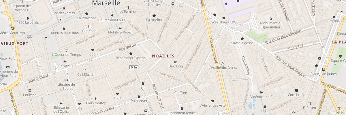 Plan du 41 Rue d’aubagne à Marseille 1er Arrondissement