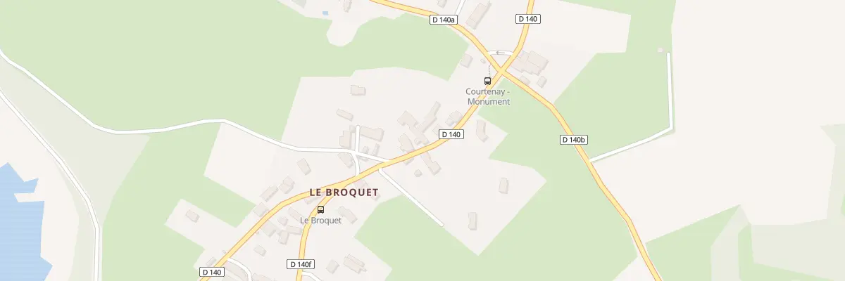 Plan du 128 Rte du Broquet à Courtenay