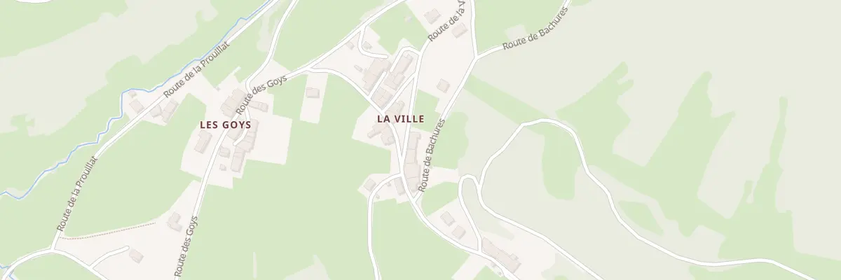 Plan du 70 Rte de la Ville à Champagnat