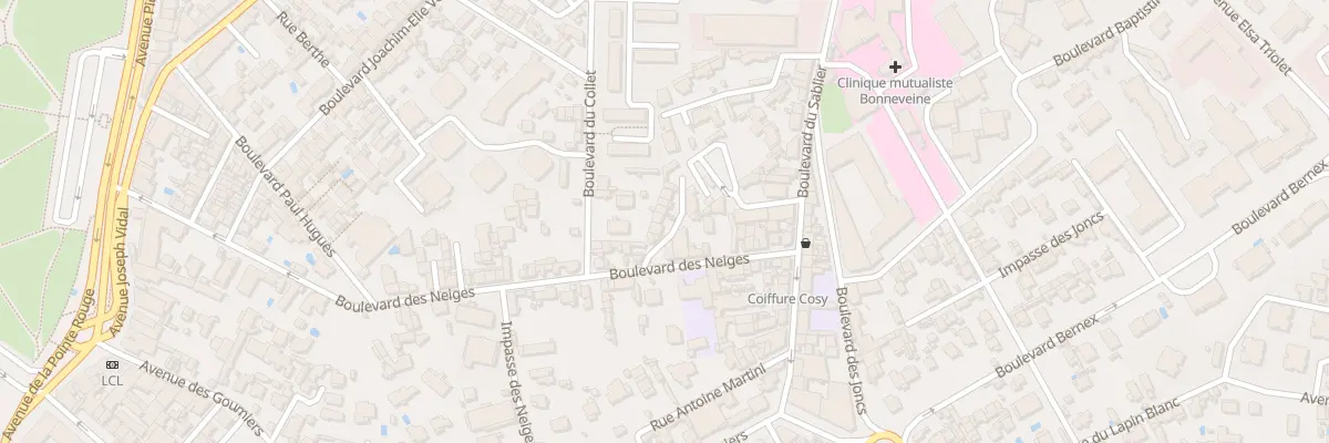 Plan du 20 Bd des Neiges à Marseille 8e Arrondissement