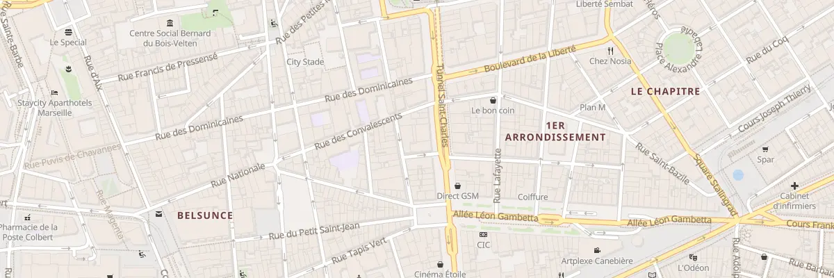 Plan du 15 Bd d’Athenes à Marseille 1er Arrondissement