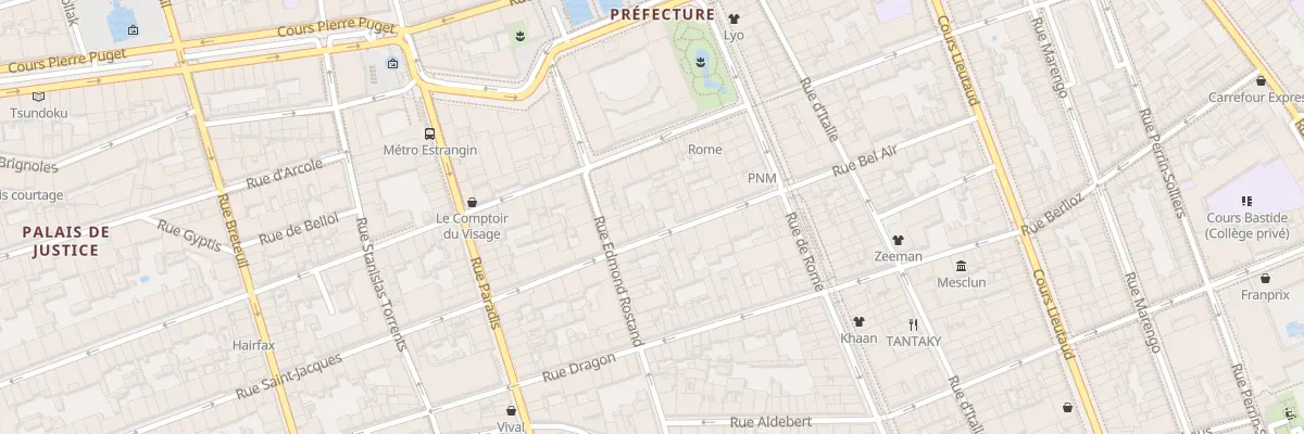Plan du 18 Rue saint jacques à Marseille 6e Arrondissement