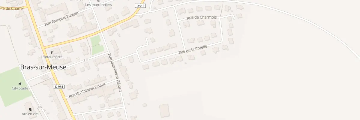 Plan du 9 Rue de la Pruelle à Bras-sur-Meuse