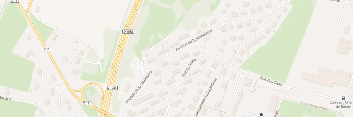 Plan du 2 Rue de Saint-Jérôme à Cuiseaux