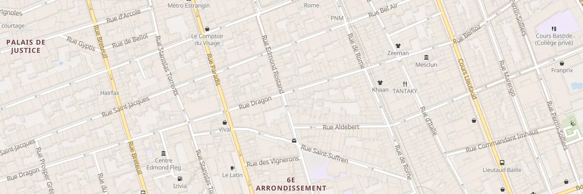Plan du 29 Rue dragon à Marseille 6e Arrondissement