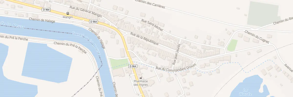 Plan du 20 Rue de la République à Belleville-sur-Meuse