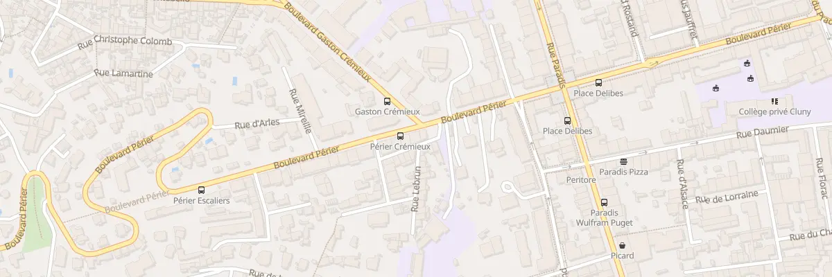Plan du 99 Bd Perier à Marseille 8e Arrondissement
