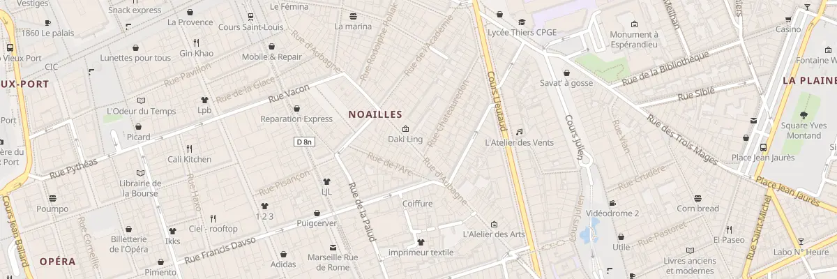 Plan du 47 Rue d’aubagne à Marseille 1er Arrondissement
