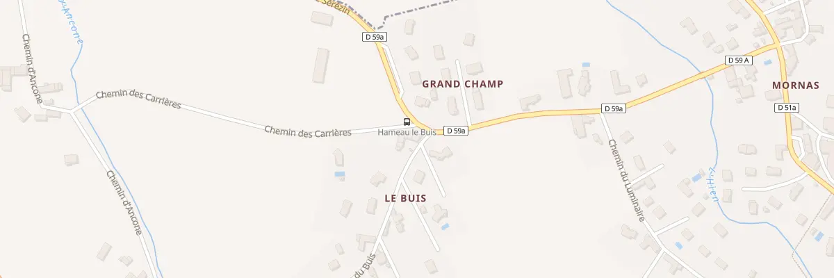 Plan du 601 Che du Buis à Saint-Victor-de-Cessieu