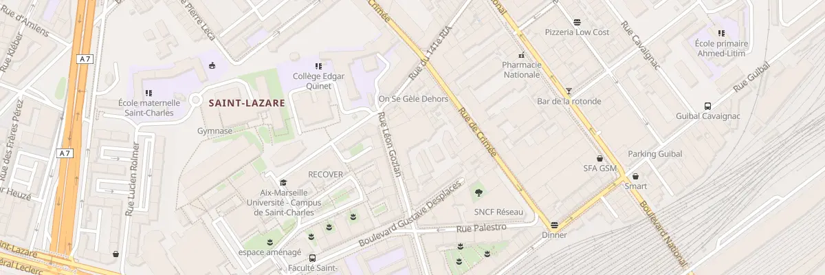Plan du 30 Rue leon gozlan à Marseille 3e Arrondissement