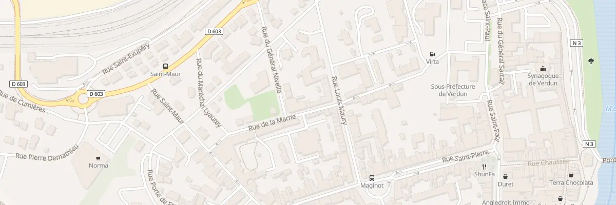 Plan du 8 Rue de la Marne à Verdun