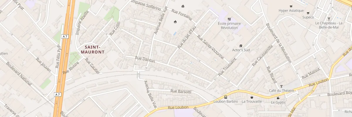 Plan du 6 Rue du jet d’eau à Marseille 3e Arrondissement