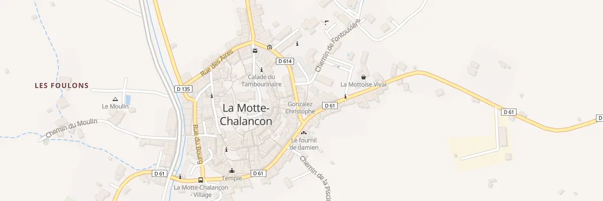 Plan du 5052 Le Village à La Motte-Chalancon