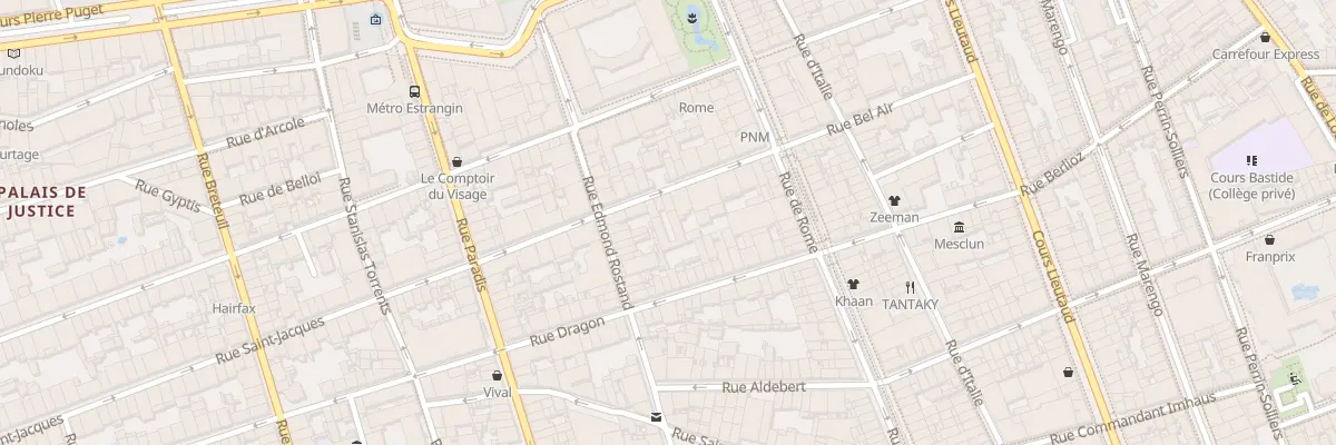 Plan du 15A Rue saint jacques à Marseille 6e Arrondissement