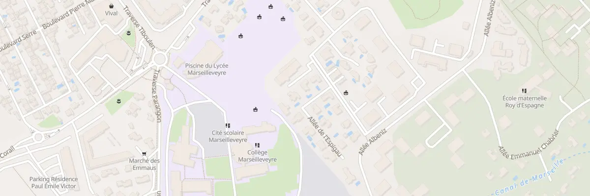 Plan du 8 All de l’Espigaou à Marseille 8e Arrondissement