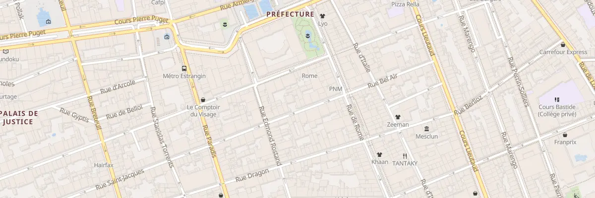 Plan du 14 Rue saint jacques à Marseille 6e Arrondissement