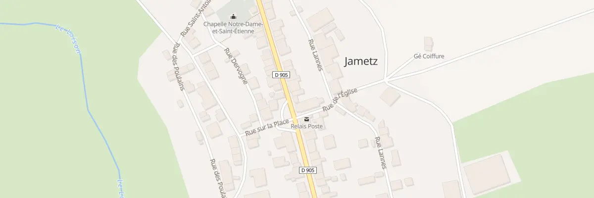Plan du 23 Rue Grande Rue à Jametz