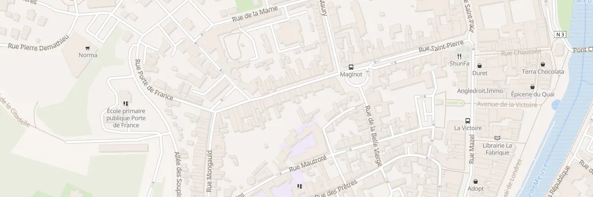 Plan du 21 Rue de la 7eme Db à Verdun