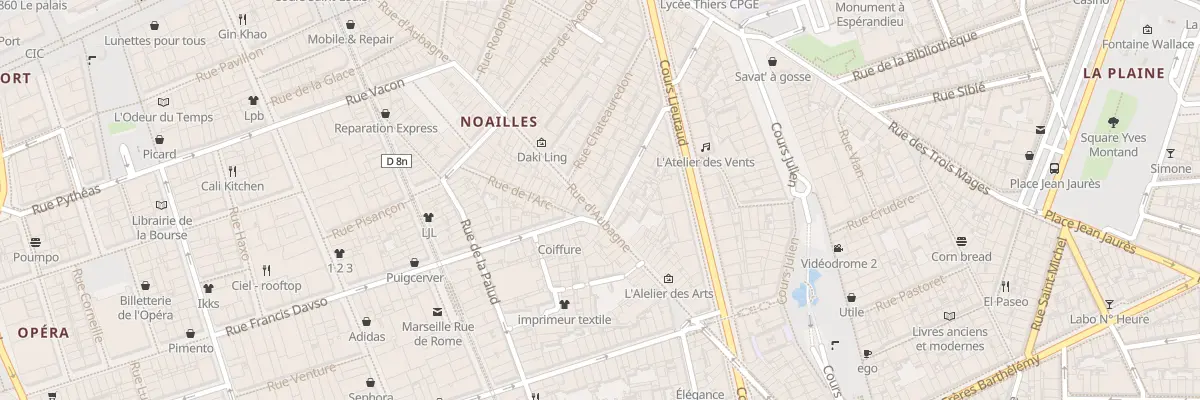 Plan du 57 Rue d’aubagne à Marseille 1er Arrondissement