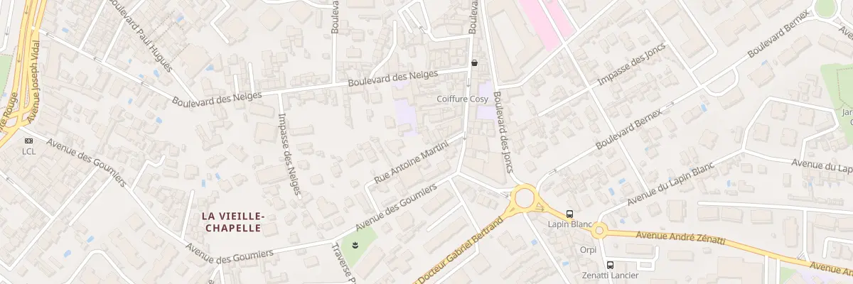 Plan du 8 Rue antoine martini à Marseille 8e Arrondissement
