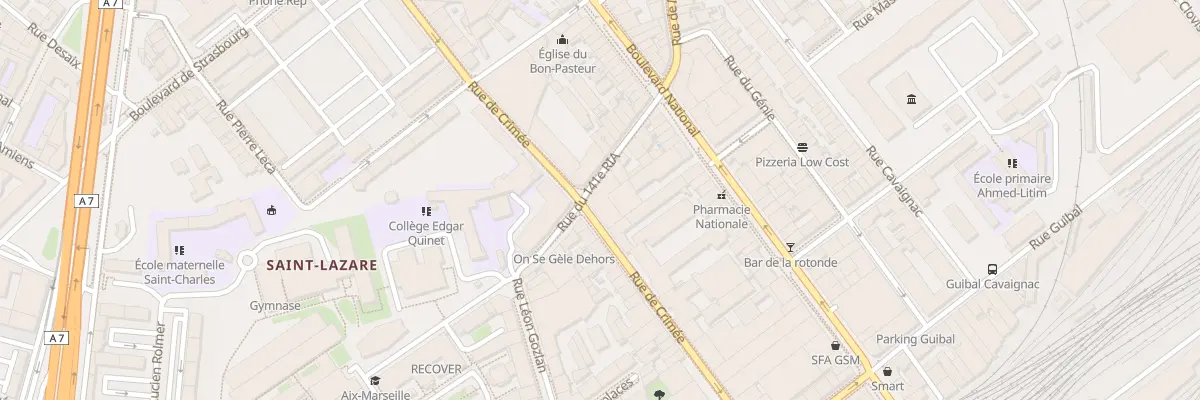 Plan du 54 Rue de crimee à Marseille 3e Arrondissement