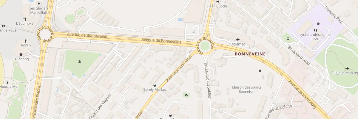 Plan du 10 Av Joseph Vidal à Marseille 8e Arrondissement