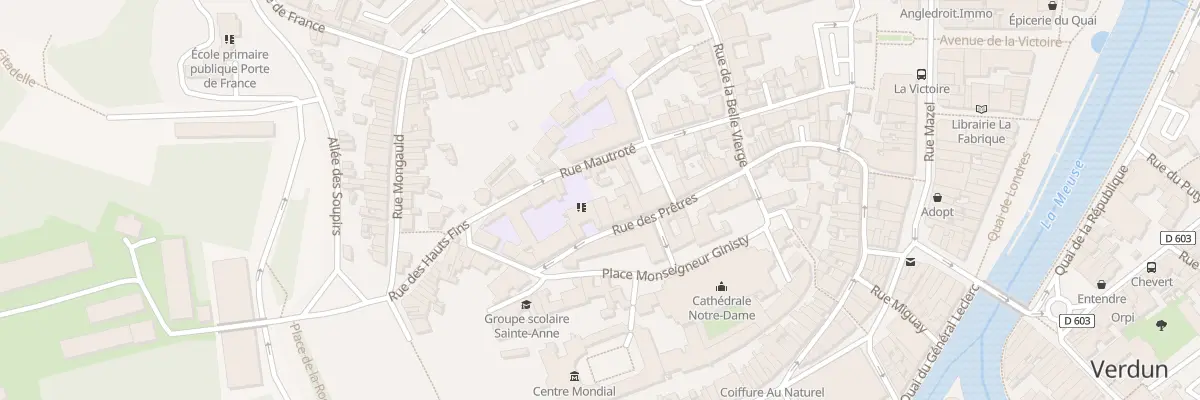 Plan du 18 Rue des Prêtres à Verdun
