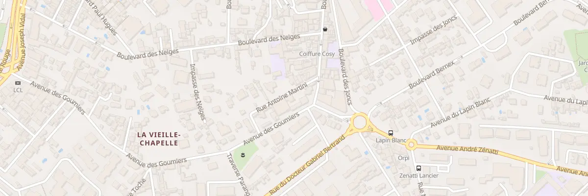 Plan du 7 Rue antoine martini à Marseille 8e Arrondissement