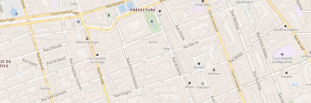 Plan du 6 Rue saint jacques à Marseille 6e Arrondissement
