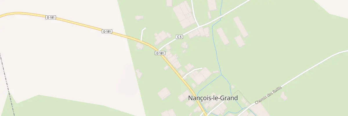 Plan du 5 Gr Grande Rue à Nançois-le-Grand